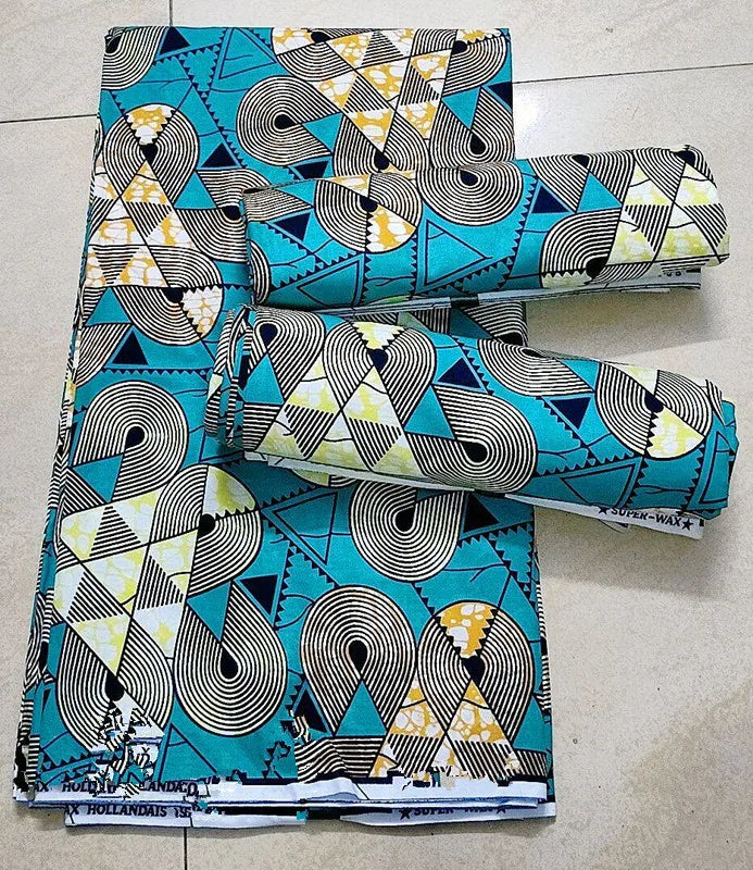 African Wax Fabric High Quality Wax Nigerian Ankara Block Prints New Arrivals Batik Fabric Dutch Pagne 100% Cotton For Sewing