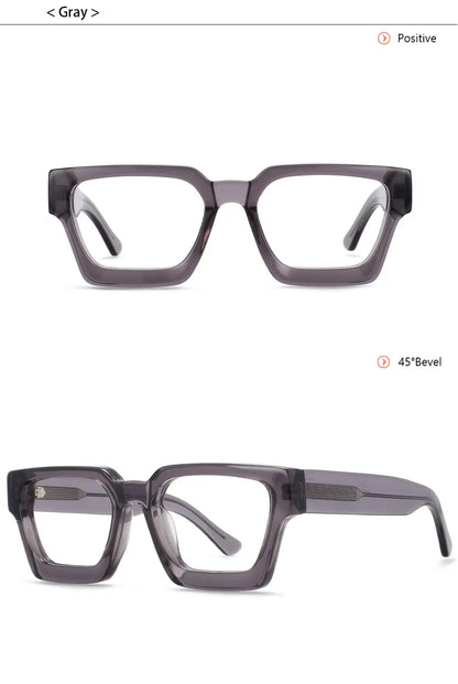 54290 High Quality Acetate Optics Glasses Frame Retro Square Eyewear Designer Luxury Prescription Glasses Frames Optical Eyewear