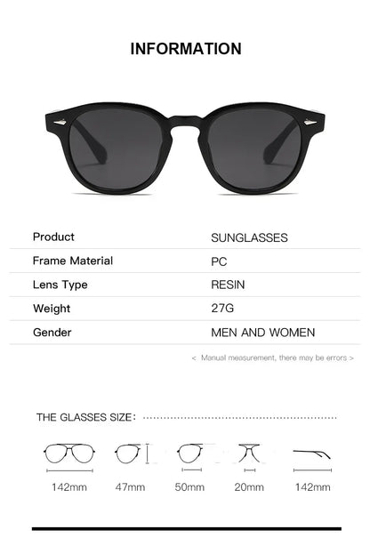 JNPCXI Quality New Retro Round Sunglasses Women Fashion Rivets Decoration Shades UV400 Men Punk Leopard Sun Glasses