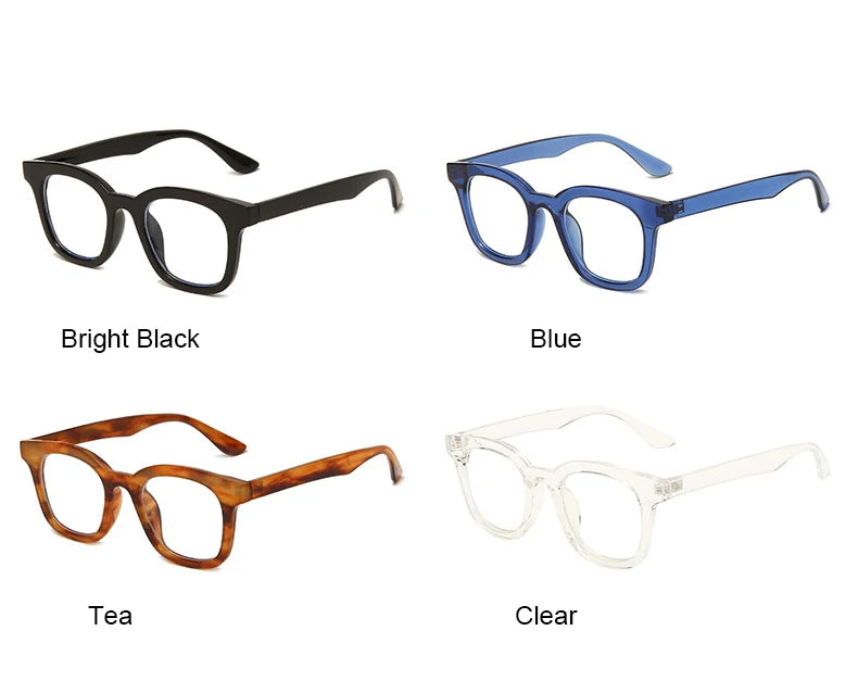 Retro Classic Square Reading Glasses Women Men Small Frame Clear Len Presbyopic Eyeglasses Anti Blue Light Computer Glasses Hot