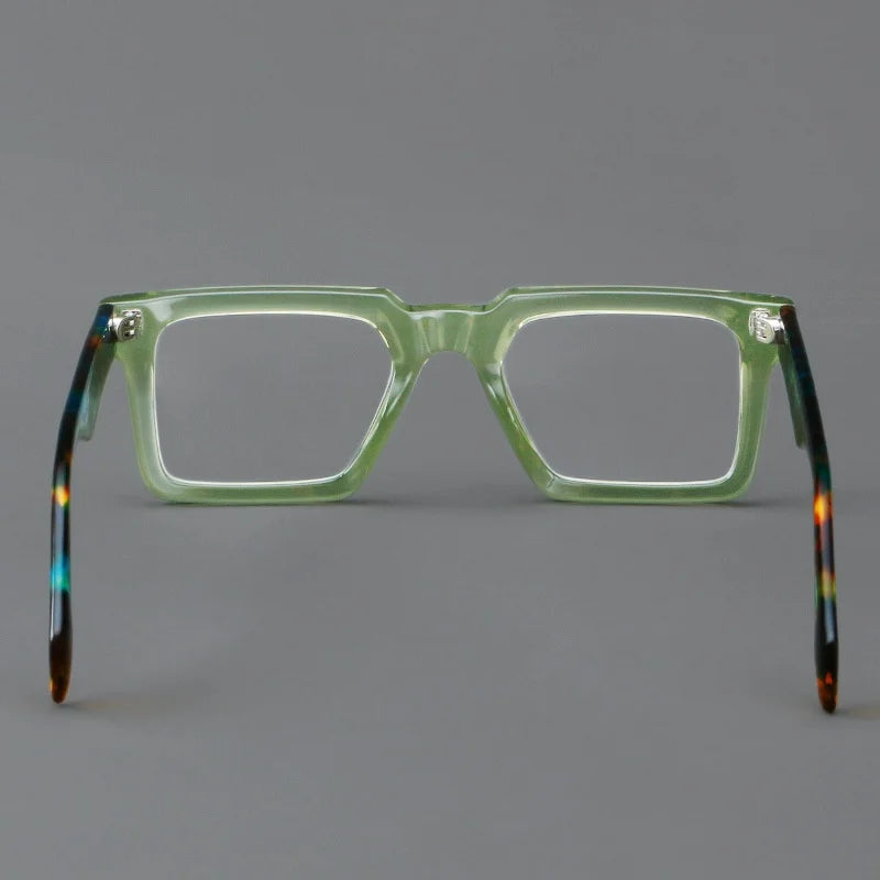 New In 2024 Plate Eyeglass Frame Retro Square Men's Eyeglass Frame Fashionable Optical Prescription Eyeglass Frame Women 25005
