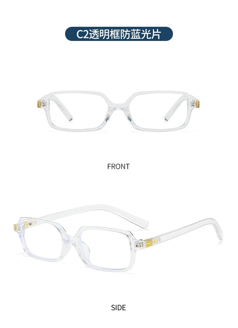Computer Glasses Frame Women Men Anti Blue Light Rectangle Eyewear Blocking Glasses Optical Spectacle Eyeglass Square