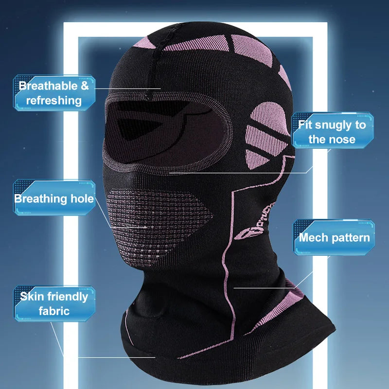Men Women Cold-Proof Thermal Scarf Winter Ski Hat Balaclava Full Face Mask Ski Cycling Hunting Head Neck Cover Helmet Liner Cap