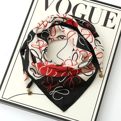 Hot Magnetic Triangle Neck Protection Scarf for Women in Autumn and Winter 2025 New Cotton and Linen Scarf High-end Neck Scarf ﻿