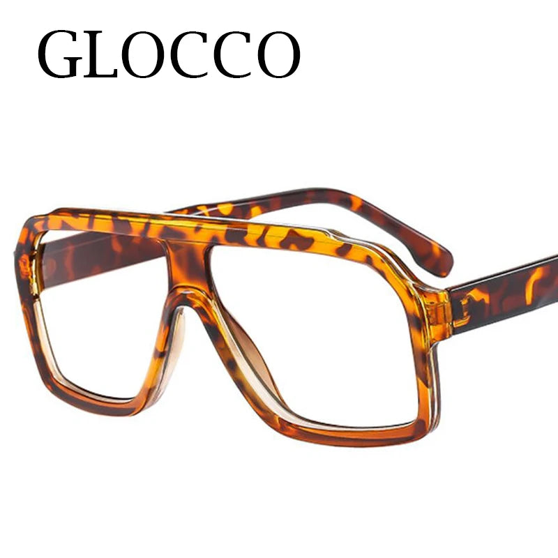 Retro Men Pilot Reading Glasses Fashion Brand Big Frame Anti Blue Light Presbyopia Eyeglasses Women Square Prescription Glasses