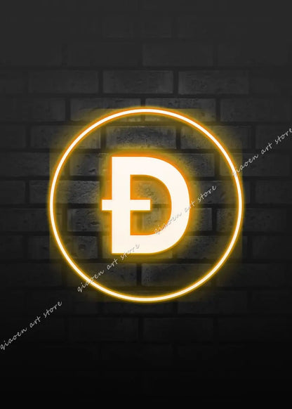 Bitcoin and Ethereum ETH BTC Neon Crypto Market Office Wall Art Pop Posters Prints Canvas Painting Room Home Decor