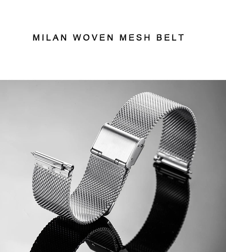 Unique Business Men Watch Fashion Auto Date Stainless Steel Strap Quartz Wristwatch Man Gifts For Him Calendar Clock