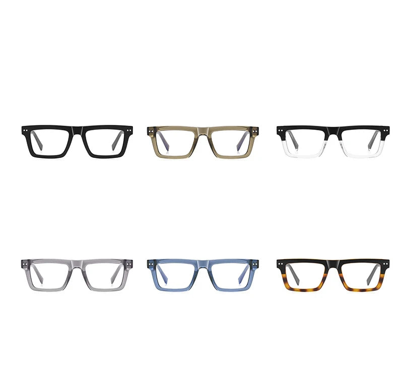 57176 Fashion Optical Spectacle Frames Men Popular Spring Hinge Glasses Frame Women Trend Square Transparent Eyeglass