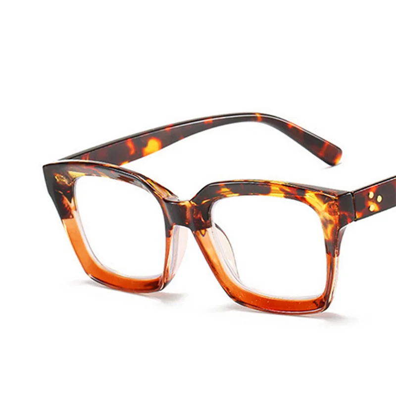 Retra Square Concave Frame Clear Lens Glasses Ultra Light Myopia Nerd Spectacles Degree 0 -0.5 -1.0 -2.0 -3.0 -4.0 to -6.0