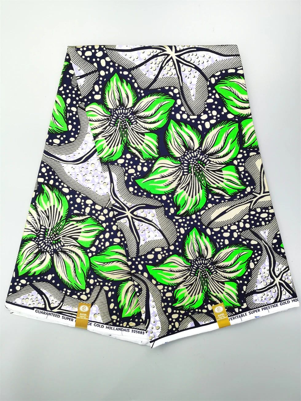 Newest Grand African Wax Glitter Glam Fabric 100% Cotton Ankara Batik Material Pagne Wax Gold Print Sewing Party Dress