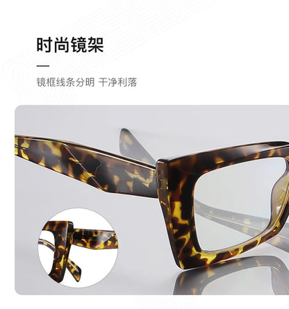 56875 Fashion Rectangle Anti-Blue Spectacle Frame Anti-Fatigue Computer Eyewear Frame for Women Gradient Eyeglasses