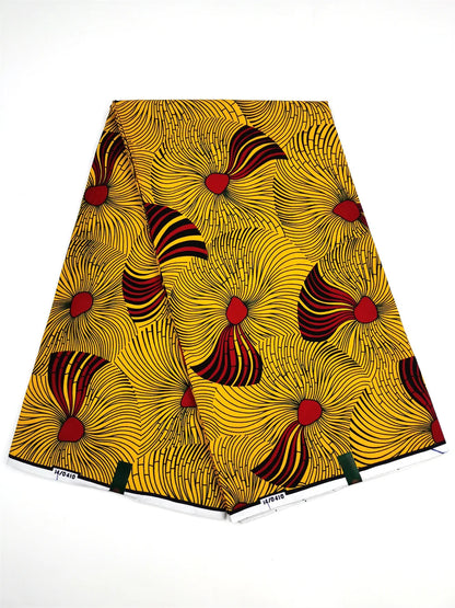 Dutch Ankara Wax Print Fabric High Quality Wax African Hollandais Fabric 100% Cotton Soft African Veritable Real Wax for Dress
