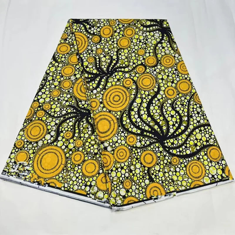 2023 Guaranteed Veritable Super Hollandais African Wax Fabric 100%Cotton 6 yards Original Ankara Block Print Pattern Africa