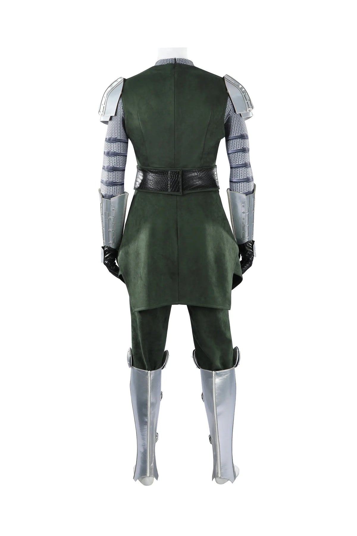 Doctor Doom Cosplay Costume Green Suits Silver Mask Silver Boots