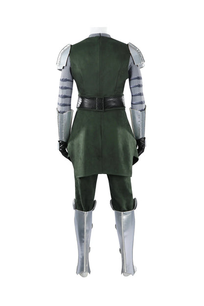 Doctor Doom Cosplay Costume Green Suits Silver Mask Silver Boots