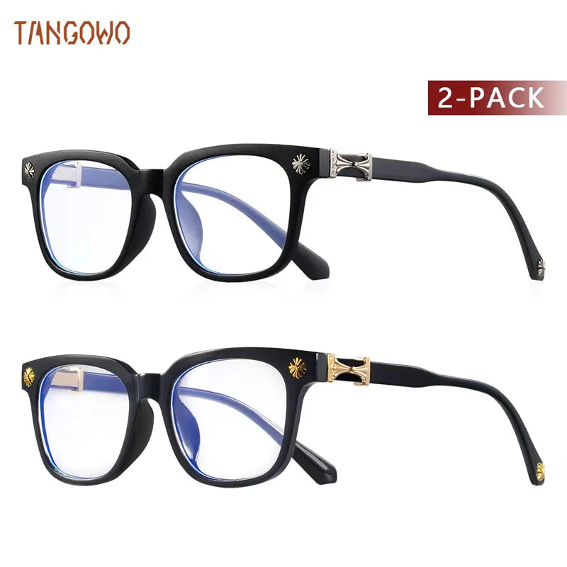 TANGOWO Bulb Light Glasses Man Style Men Sunglasses Women Graduated Lenses to Read Women's Eyepieces for Reading Glass Glasses-3