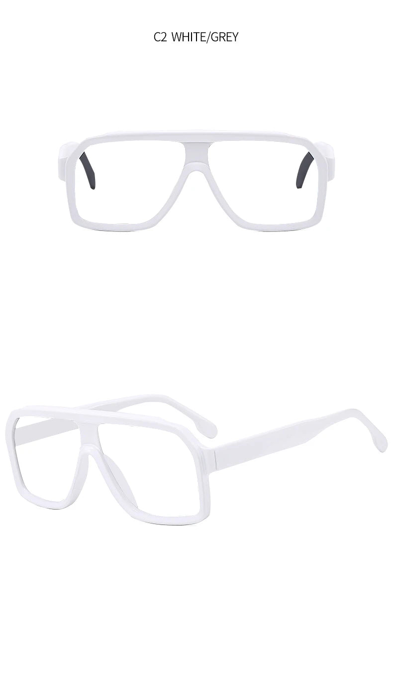 Retro Men Pilot Reading Glasses Fashion Brand Big Frame Anti Blue Light Presbyopia Eyeglasses Women Square Prescription Glasses
