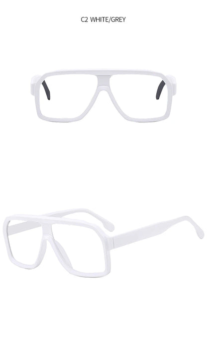 Retro Men Pilot Reading Glasses Fashion Brand Big Frame Anti Blue Light Presbyopia Eyeglasses Women Square Prescription Glasses