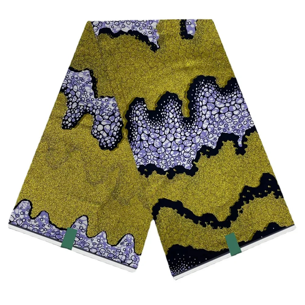 Grand Super 100% Cotton African Wax Fabric High Quality Wax Print Ankara Fabric For Sewing 6yards Women Fabric
