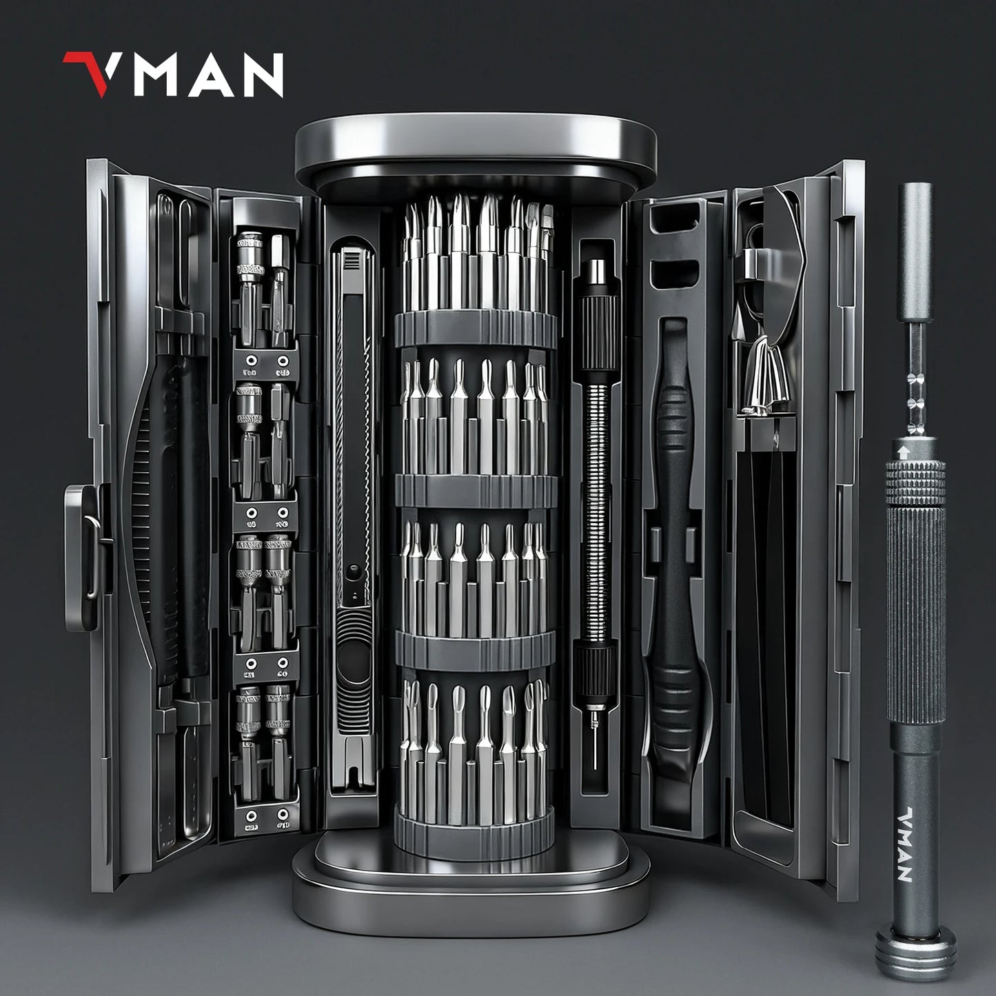72in1 Mini Precision Screwdriver Set Magnetic Bits Manual Repair Tool Kit for iPhone PC Watch Computer Repair Gift bottle opener