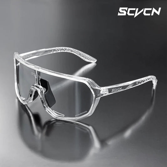 SCVCN Photochromic Sports Sunglasses Cycling Glasses UV400 Women Driving for Men Mountain MTB Bike Bicycle Goggles