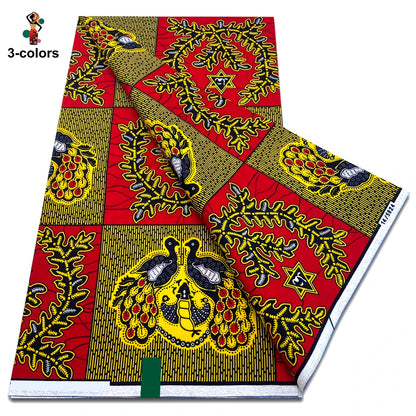 New Arrival High Quality Original 100% Cotton Wax Print Guaranteed Veritable Ankara African Real Wax Fabric Soft Pagne for Dress