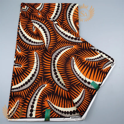 2024 New Hot Sale African Wax Veritable Wax Guaranteed Real High Quality wax print fabric Pagne African Ankara abc