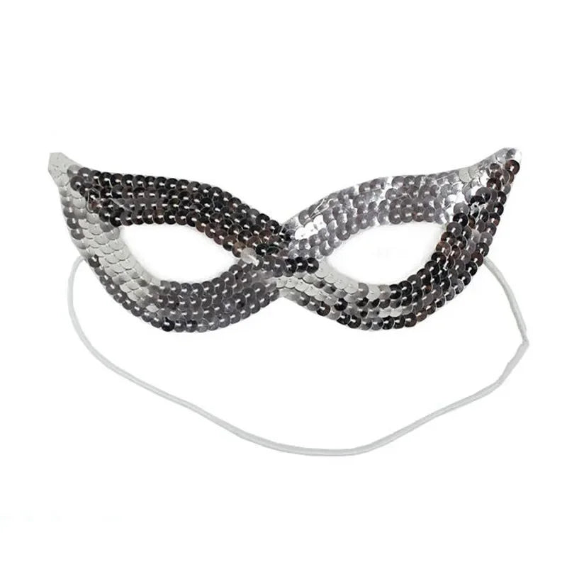 20pcs Women Girl Sequins Sexy Cat Eye Mask Venetian Carnival Masquerade Half Face Ball Masks Birthday Party  Wedding Festival