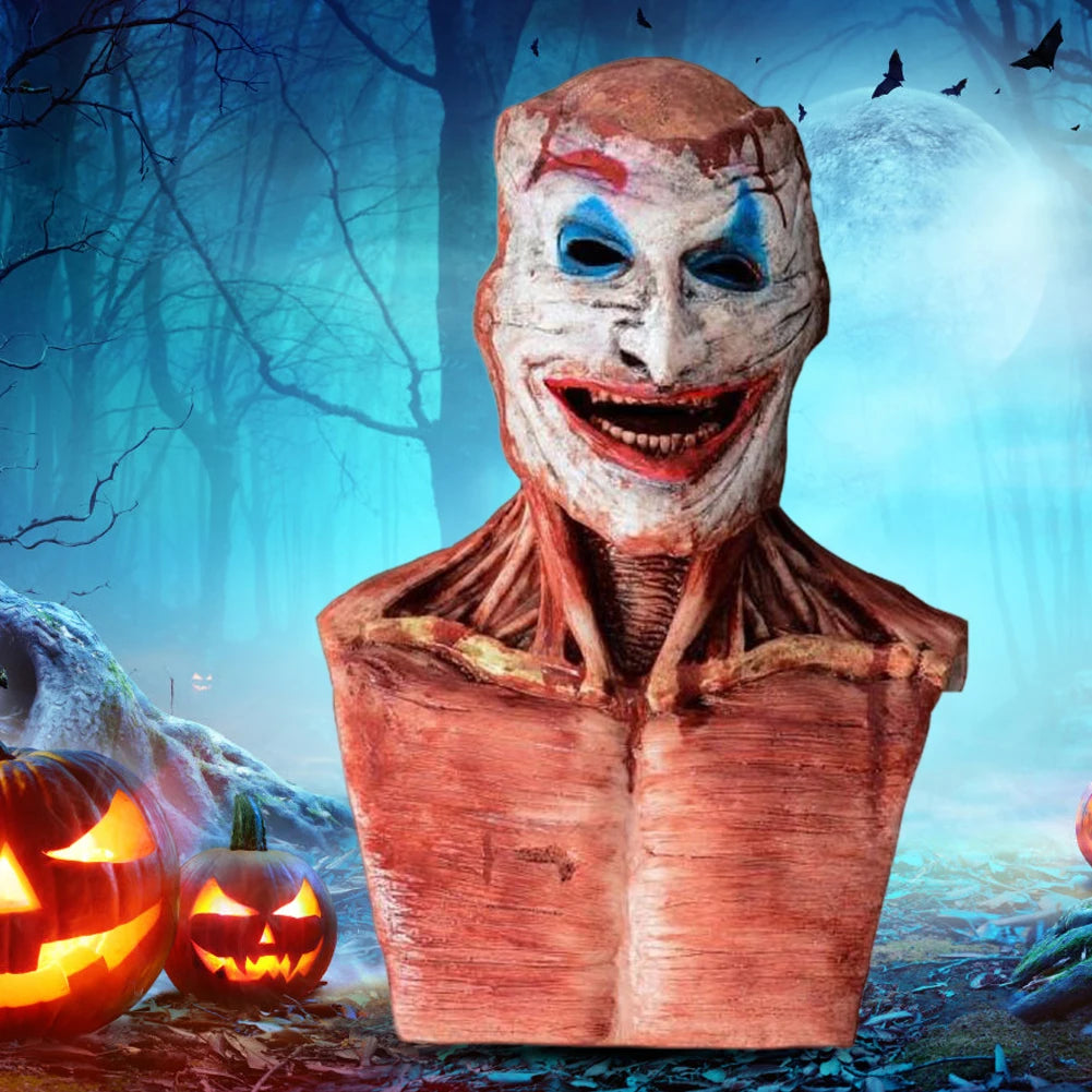Joker Double Peelable Halloween Mask Latex Creepy Halloween Skull Mask Blood Double Mask for Halloween Costumes Party Decoration