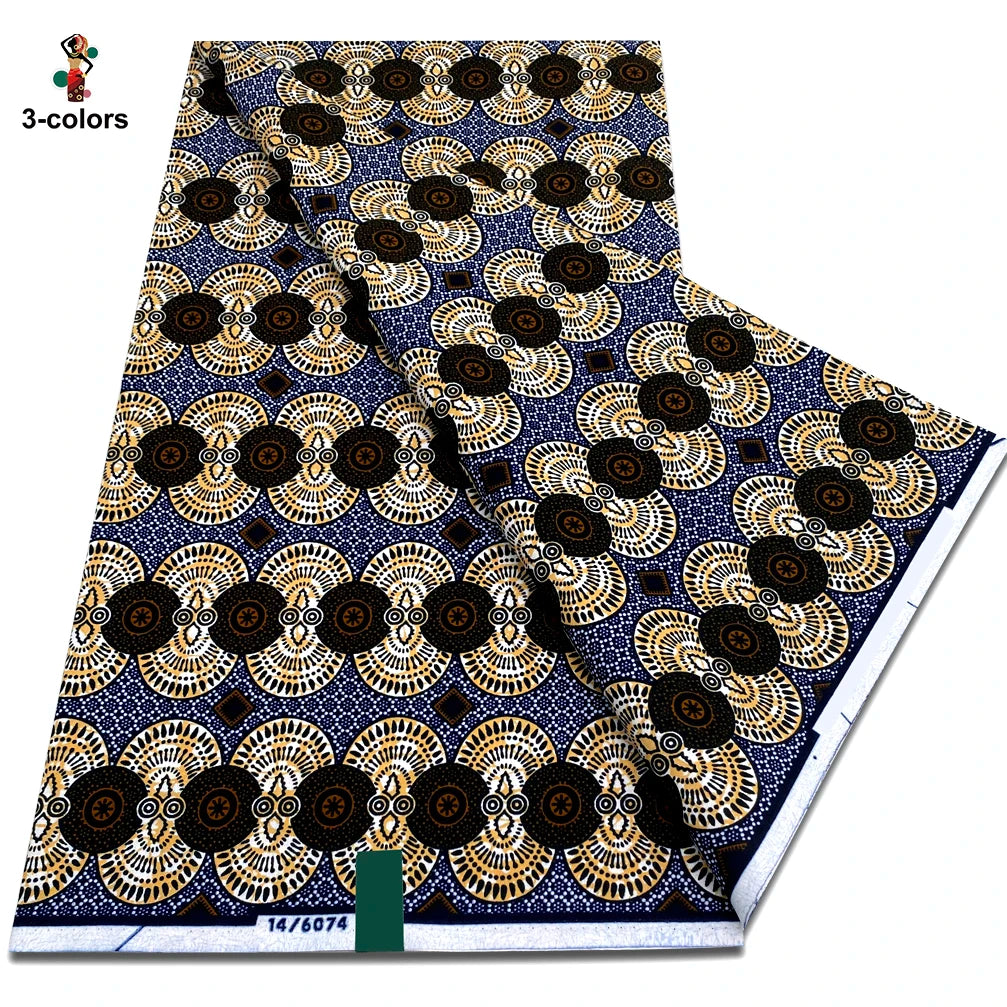 2025 Veritable Wax Guaranteed Real Wax Print Fabric dutch hollandais Pagne African Wax Fabric 6 yards