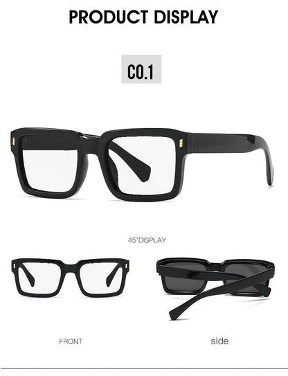 KOCOLIOR New Brand Design Square Board Anti Blue Light Reading Glasses for Men and Women Retro Glasses with Diopter 0 to+6.0