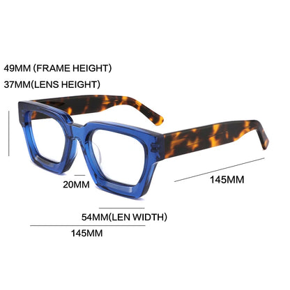 Gatenac Acetate Reading Glasses Handmade Photochromic Anti Blue Light Prescription Glasses Frame Men Progressive Myopia Eyewear