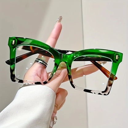 2025 New Style Reading Glasses for Women Fashion Men Oversized Square Prescription Glasses Large Frame Anti-blue Presbyopia