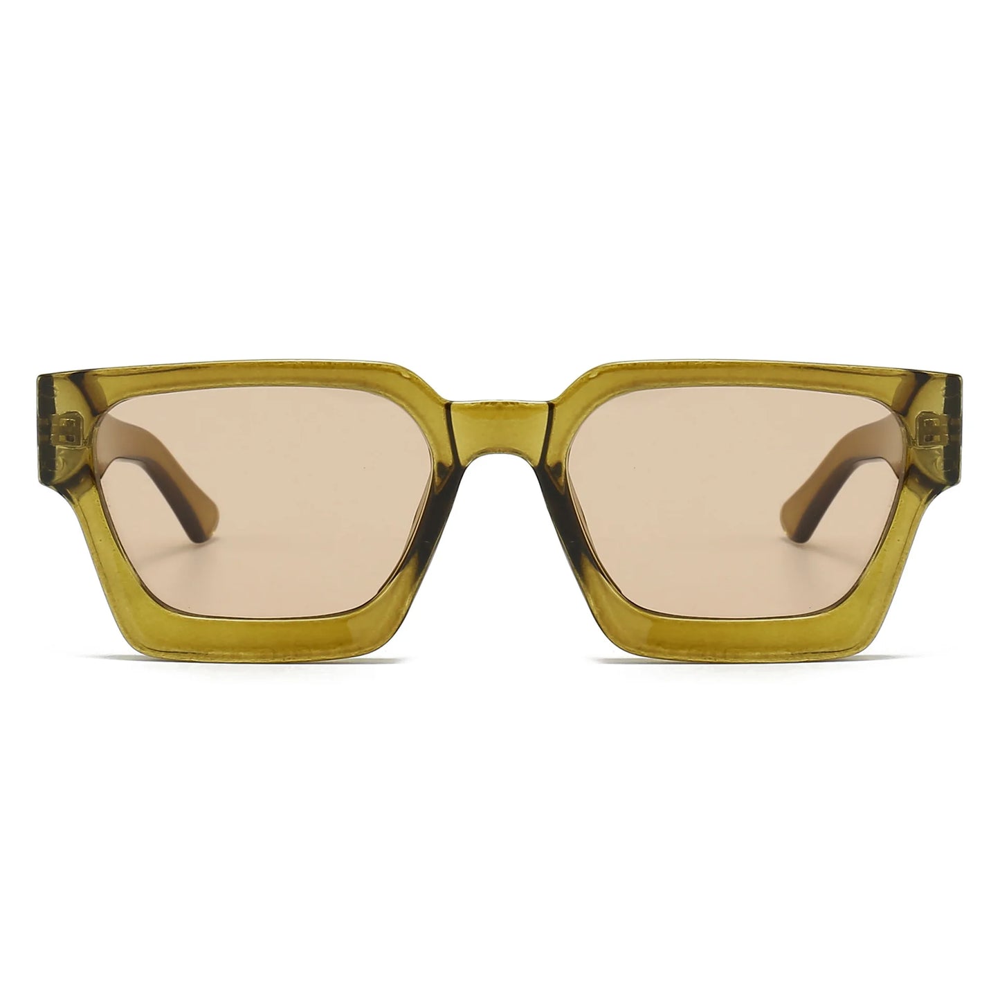 JNPCXI Fashion Square Women Luxury Sunglasses Retro Green Brand Designer Men Trending Sun Glasses Shades UV400