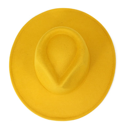 Women's Men's Fedora Hat Winter and Autumn Elegant Women's Gangster Trilby Felt Hamburg Church Jazz Hat 55-58CM Adjustable