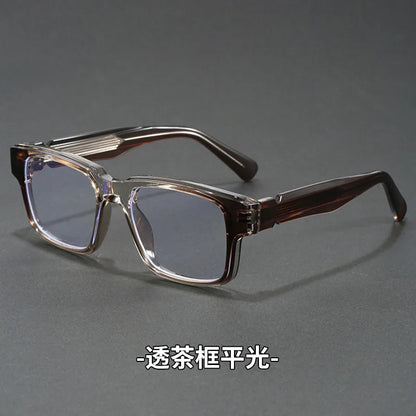 Retro Rectangle Sunglasses for Men Women UV400 Protection Classic Trendy Driving Sun Glasses Outdoor High Quality Travel Glasses