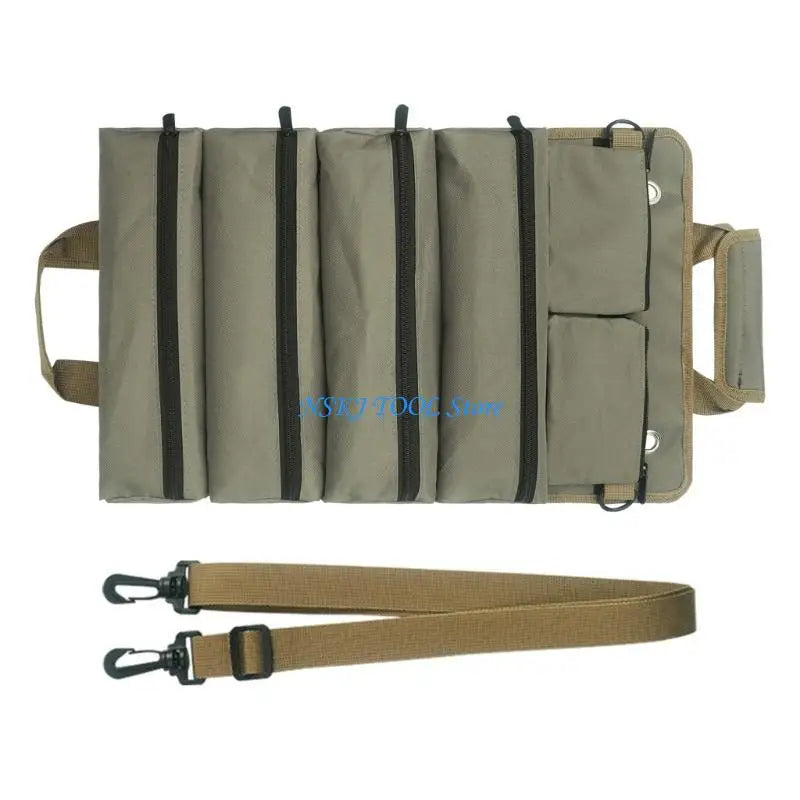 L8RC Tool Roll Bag Tool Roll Up Bag Tools Tote Bag Pockets Tool Sling