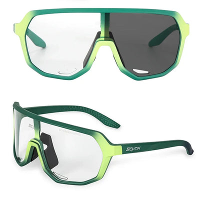 SCVCN Photochromic Sports Sunglasses Cycling Glasses UV400 Women Driving for Men Mountain MTB Bike Bicycle Goggles