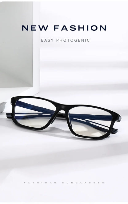 YIMARUILI Ultra-light TR90 Sports Glasses Men and Women Outdoor Cycling Fashion Square Optical Prescription Eyeglasses Frame 300