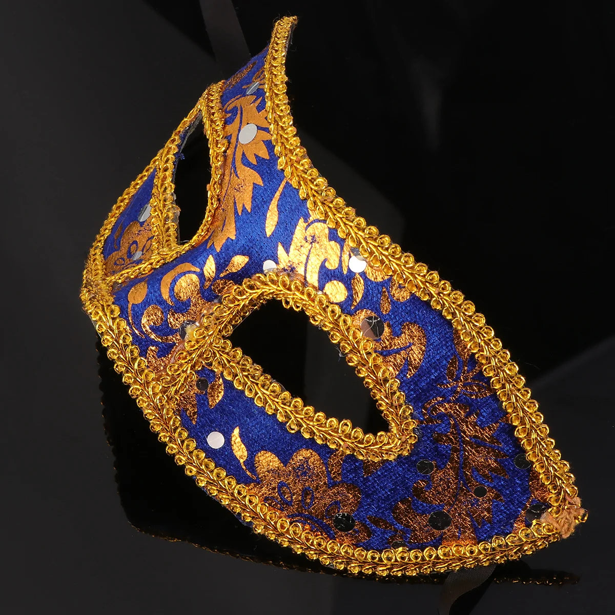 Men's Masquerade Mask Dark Blue Half Halloween Christmas Ball Prom Carnival Party Mask Venetian Costume Accessories