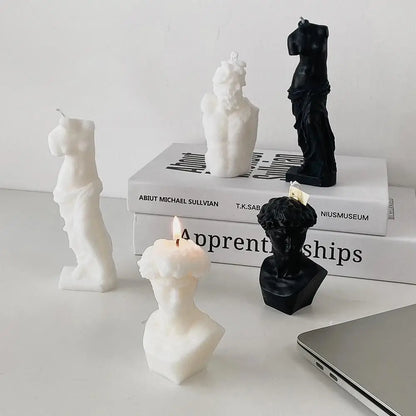 Nordic Style David Scented Candles Mordern Home Desktop Decorations Accessories Aroma Candles Birthday Gifts Luxury Candle Decor