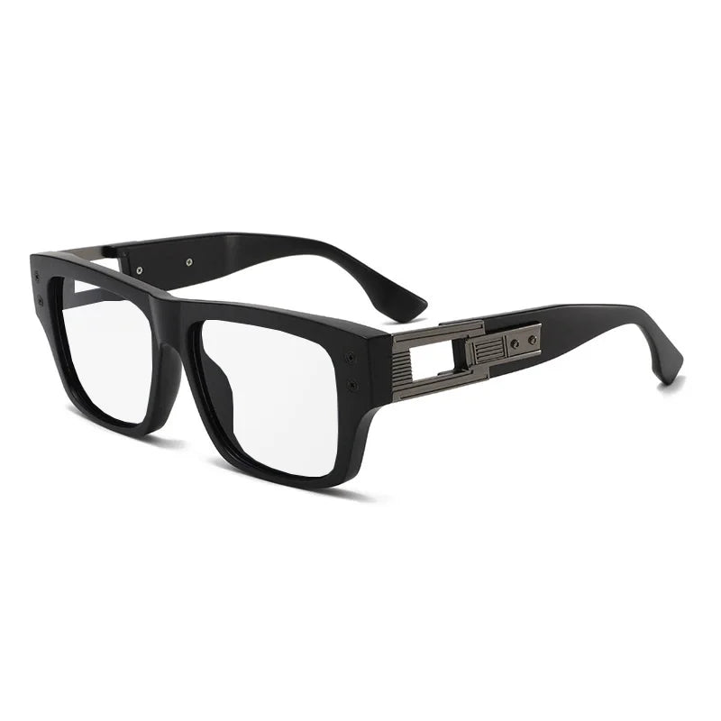 Retro Square Thick Frame Anti Blue Light Reading Glasses Men Finished Prescription Optical Glasses Brand Design Classic Readers