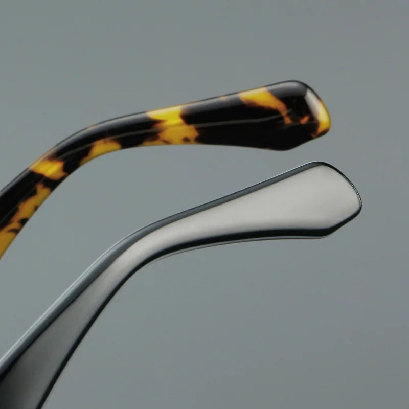 Fashion Thick Frame Acetate Glasses Men Vintage Square Myopia Prescription Eyeglasses Frame Reading Glasses Luxury Brand Eyewear