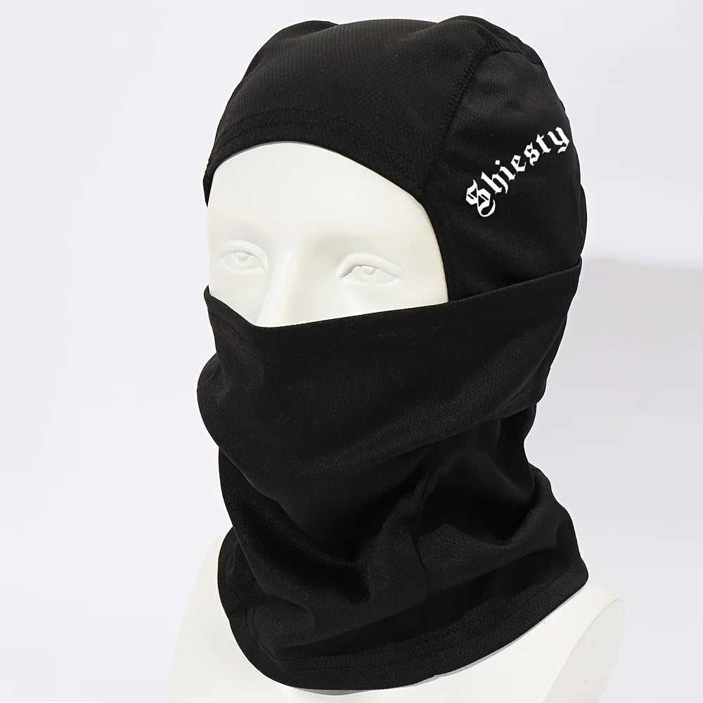 3pcs/2pcs/1pc English Letter Print Men's and Women's Balaclava Single Hole Full Face Neck Protection Mask Suitable for Outdoor