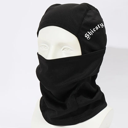 3pcs/2pcs/1pc English Letter Print Men's and Women's Balaclava Single Hole Full Face Neck Protection Mask Suitable for Outdoor