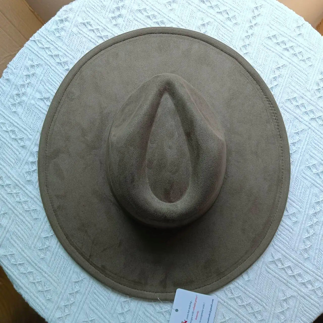 Suede Fedora Multicolor Heart-shaped Top 9.5cm Brim Men and Women Jazz Hat Panama Hat