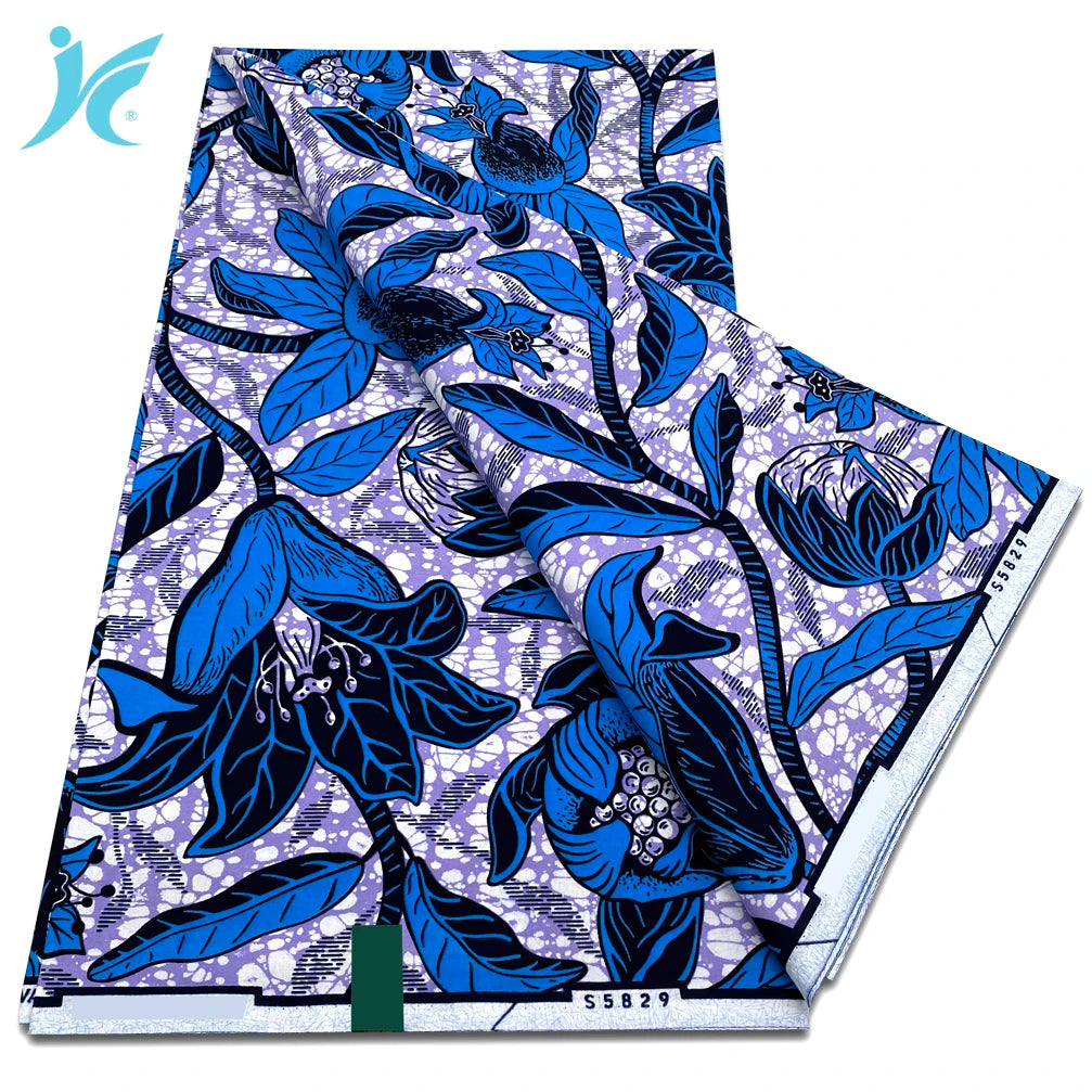 African Real Wax Prints Fabric Ankara Wax 100% Cotton Fabric Guaranteed Veritable Original Sewing Material