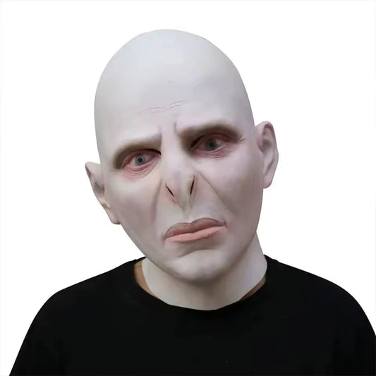 2025 Voldemort Mask Dobby The Elf Mask Hood Harry Movie Cos Horror Thriller Bald Latex Mask Halloween Mask For Adult