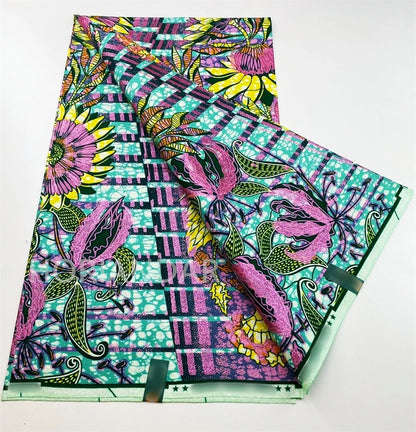 2026 Grand Super Original African Wax Fabric High Quality Nigerian Print Ankara Fabric For Sewing 6 Yard Women Dress 100% Cotton