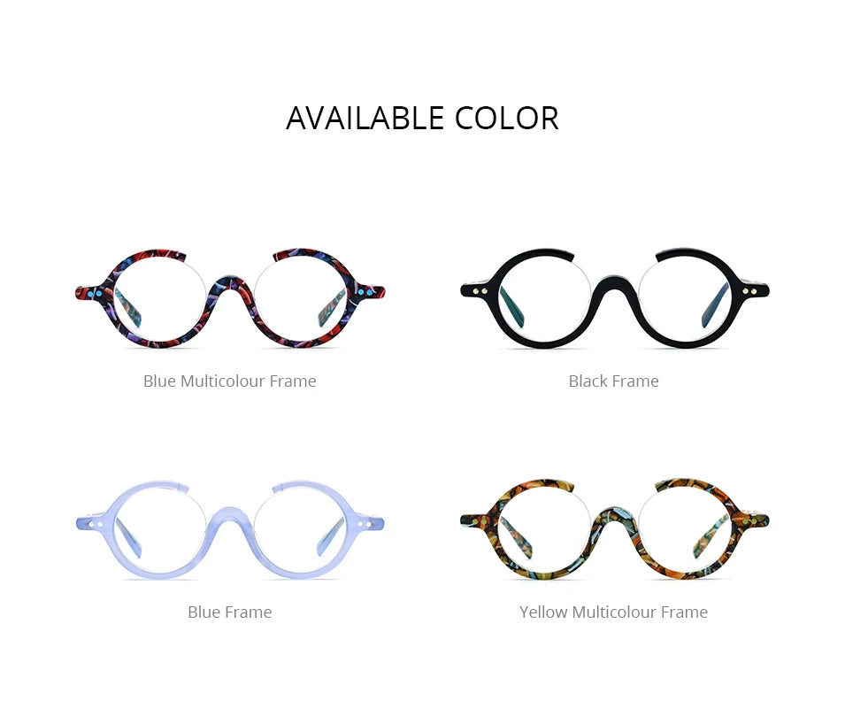 FONEX HEPIDEM Acetate Eyeglasses Frame Men 2025 New Small Round Brand Design Glasses Women Retro Vintage Eyewear Spectacles 9341